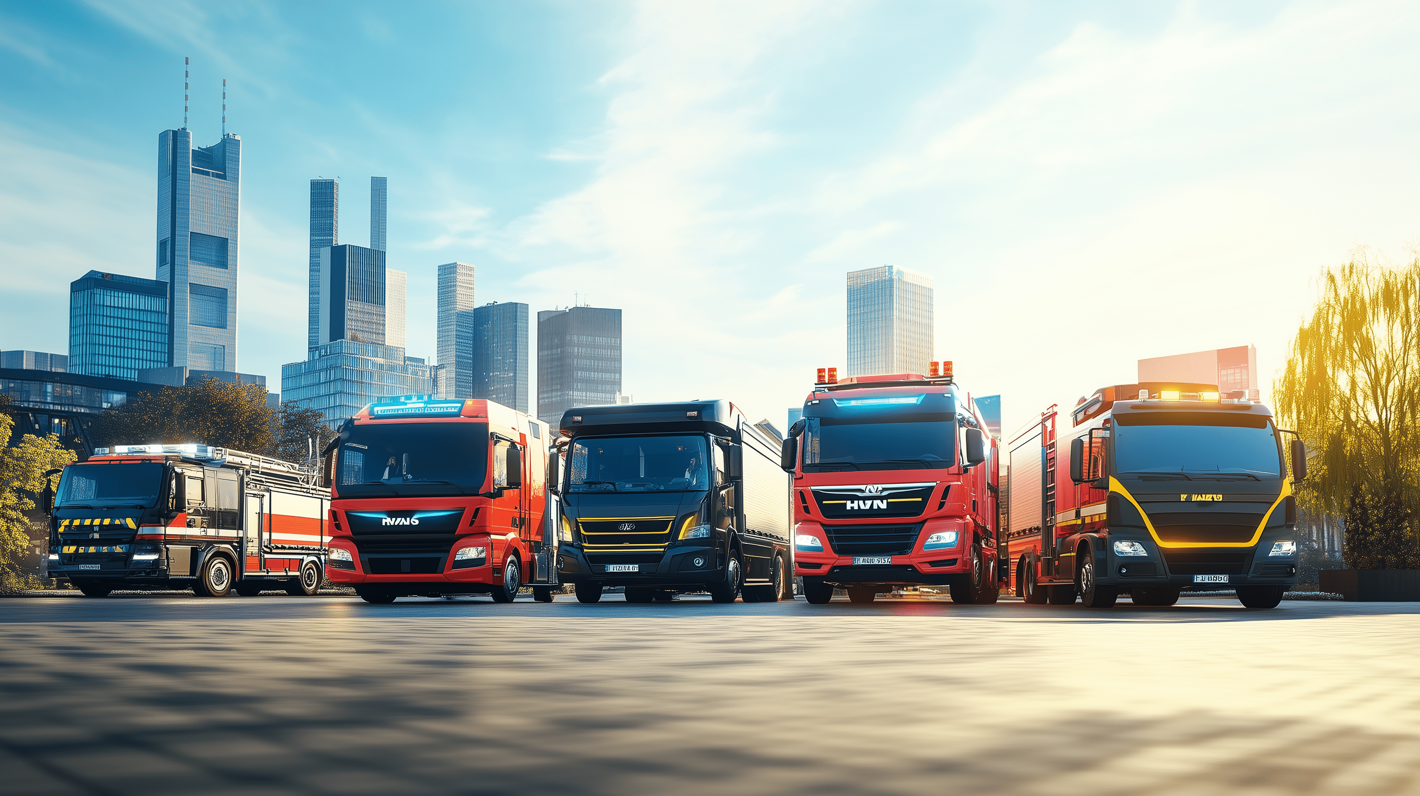 Public service vehicles powered by HVO fuel for public service vehicles in a city